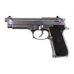 Страйкбольный пистолет Beretta M92S, металл, хром, Gen 2 (WE) Full Auto 